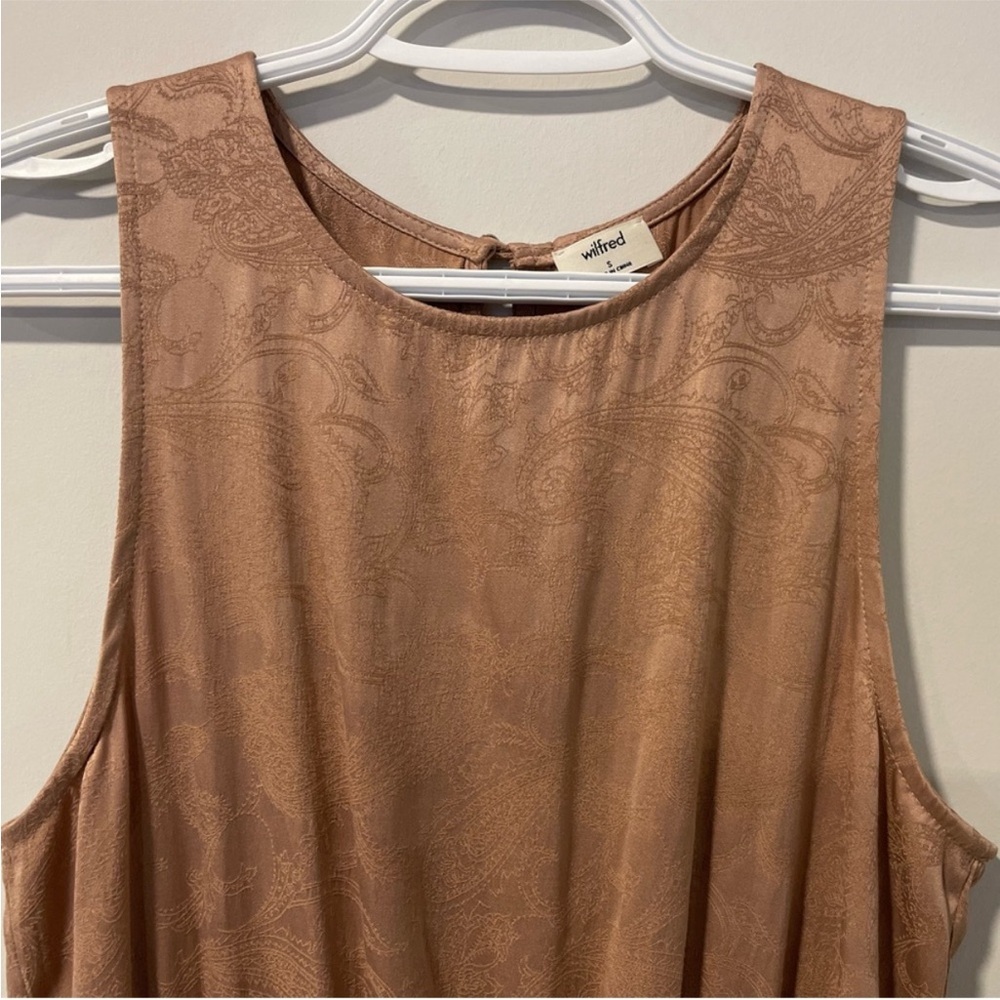 Aritzia Wilfred Rive Rose Gold Romper EUC - Picture 4 of 12
